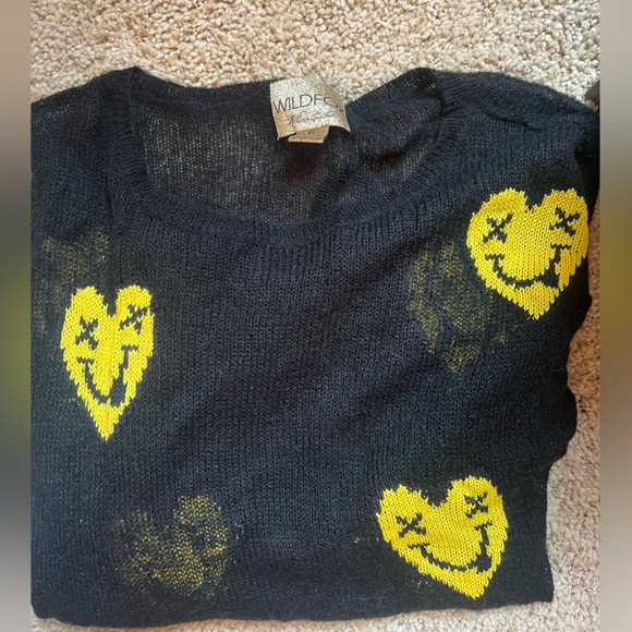 Wildfox Lennon sweater - smiley faces - Picture 2 of 3